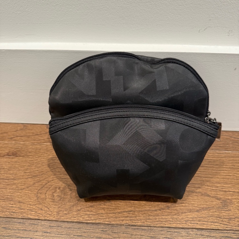 DKNY Black Patterned Cosmetic Cases